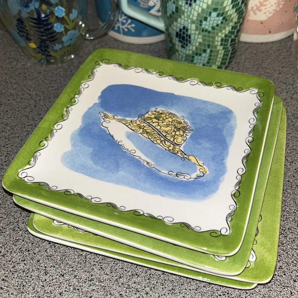 Pier 1 Fashion set of four dessert plates